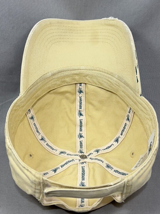 Landshark Lager Beer Strapback Hat Cap Distressed Khaki Trucker Golfer Dad Mens - Picture 13 of 14